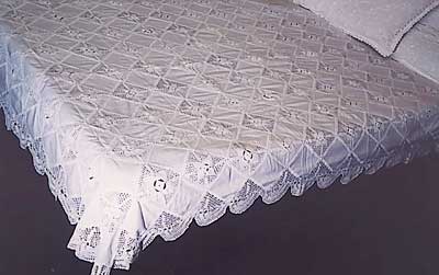 Crochet Lace Bed Sheets Manufacturer Supplier Wholesale Exporter Importer Buyer Trader Retailer in Meerut Uttar Pradesh India
